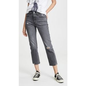Free People x Levi's Wedgie Straight Jeans 25